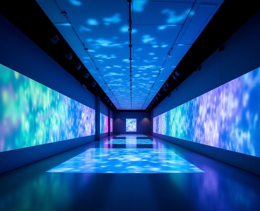 Пространство цифровой арт-выставки